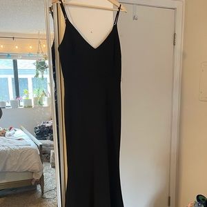 Black Full Length Gown LuLus